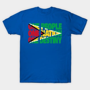 Guyana Motto Flag T-Shirt